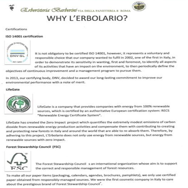why l'erbolario